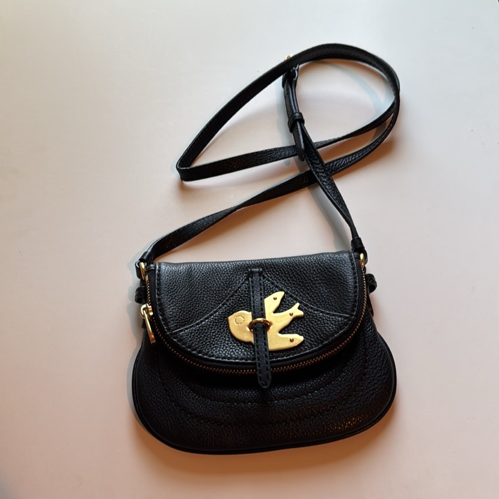 Marc By Marc Jacobs Black Crossbody Bag with Gold Accent